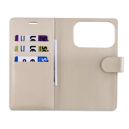 Apple iPhone 18 Pro Max Hoesje - Gold - 2 in 1 Velvet Bookcase