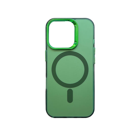 Apple iPhone 16 Pro Hoesje - Groen - Fusion Armor MagSafe Back Cover