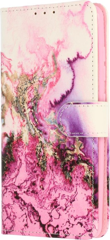 Oppo A52 Hoesje - Purple - Print Bookcase