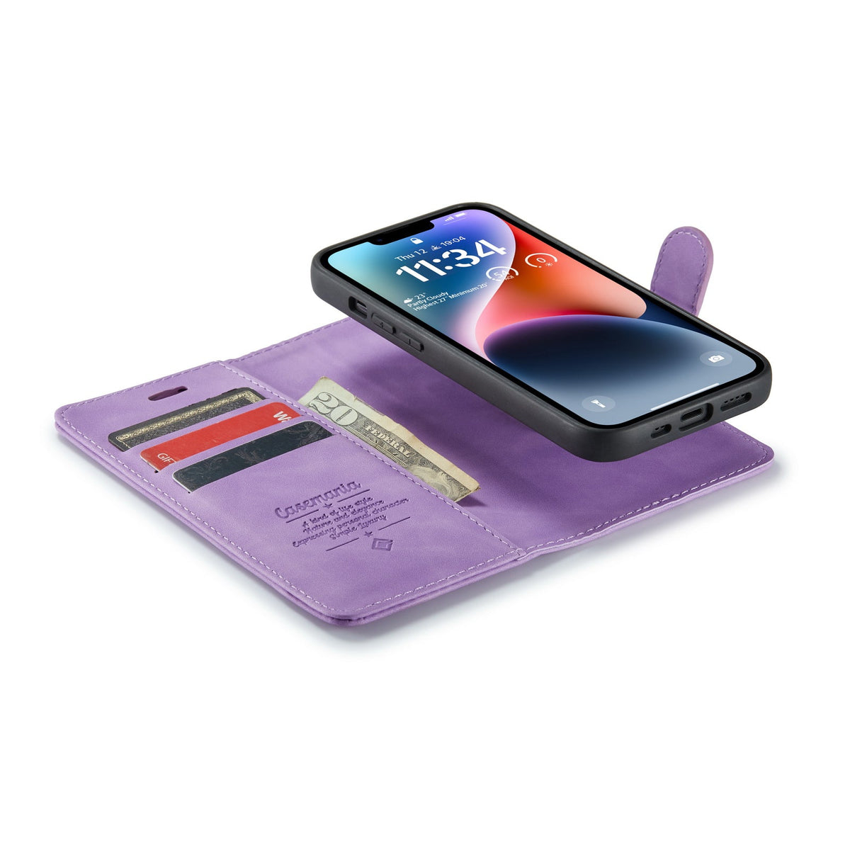 Apple iPhone SE (2022) / SE (2020) Hoesje - Bright Lila - 2 in 1 Bookcase