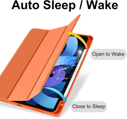 Étui pour tablette Apple iPad Air 11 (2024) - Orange - Smart Cover avec compartiment pour stylet
