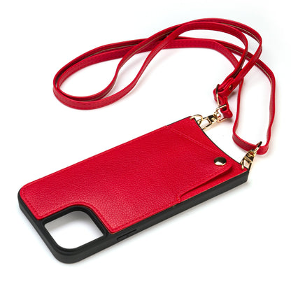 iPhone 15 Plus Hoesje - Bandje - Rood Back Cover