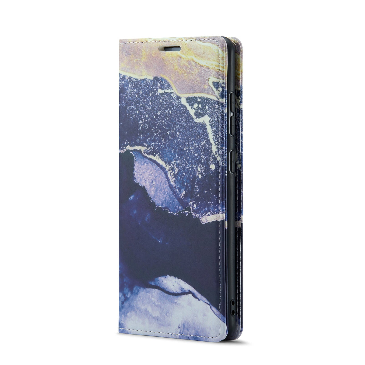 Samsung Galaxy S21 FE Hoesje - Blue Sodalite - Marmer Portemonnee Bookcase