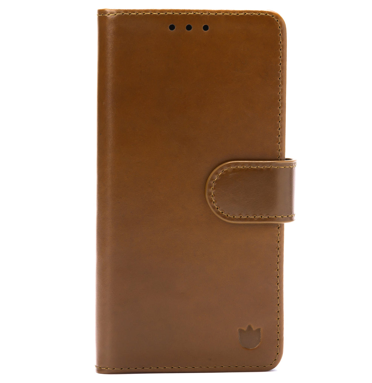 Samsung Galaxy A17 Hoesje - Sienna Brown - Echt Leren Bookcase