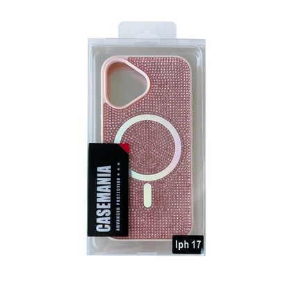 Apple iPhone 17 Case - Pink - Diamond Glitter MagSafe Back Cover