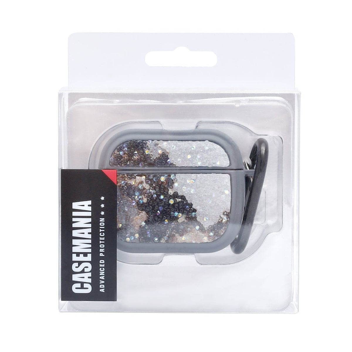 Apple AirPods 3 Case - Diamond Marble Glitter with Ring - Grey