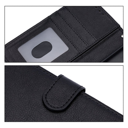 Samsung Galaxy S26 Plus Hülle - Schwarz - Luxuriöse Kunstleder-Portemonnaie-Bookcase
