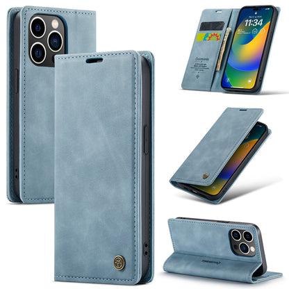 Apple iPhone 15 Pro Case - Aqua Blue - Slim Wallet Case
