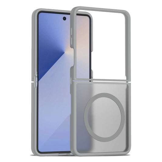 Samsung Galaxy Z Flip8 Hoesje - Grijs - Matte Armor MagSafe Back Cover