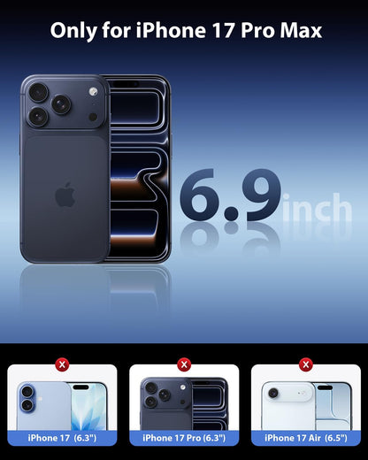 iPhone 17 Pro Max Case - Clear - Shockproof Back Cover