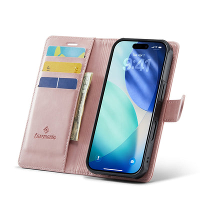 Apple iPhone 17 Case - Pale Pink - Luxury 2-in-1 MagSafe Wallet Case