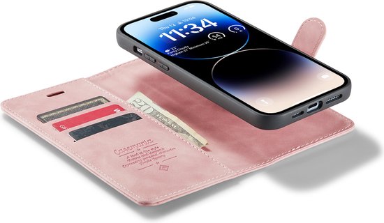 Apple iPhone 14 Pro Case - Pale Pink - 2-in-1 Wallet Case