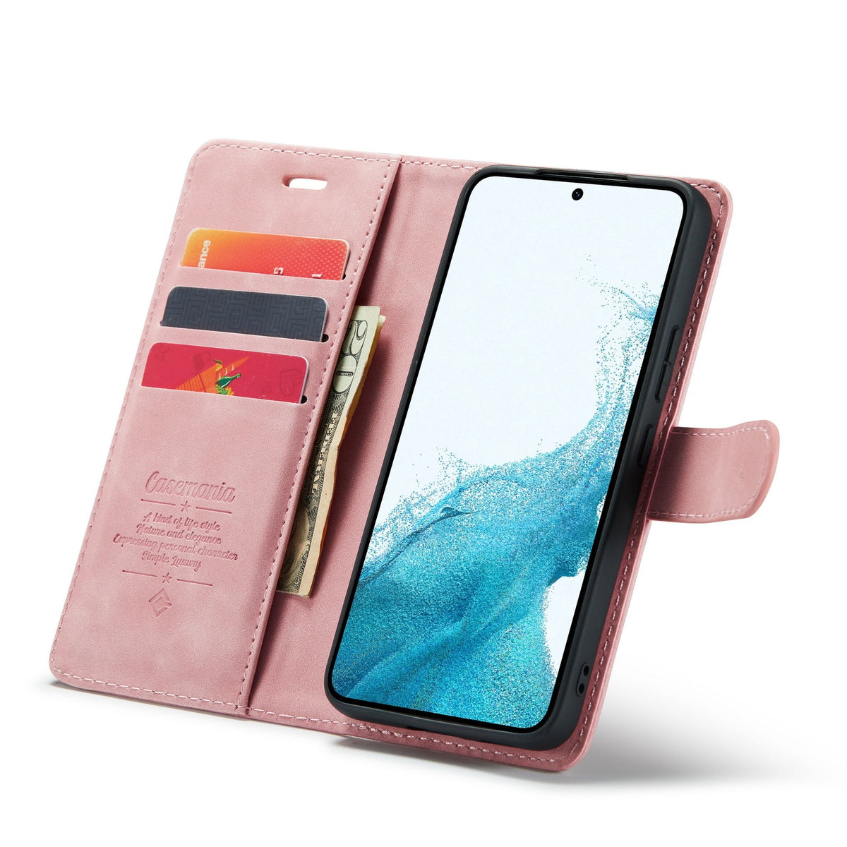 Samsung Galaxy S24 Hoesje - Pale Pink - 2 in 1 Bookcase