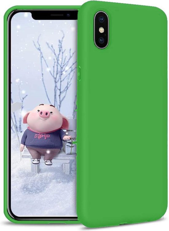 Apple iPhone X/10 Hoesje - Licht Groen - Siliconen Back Cover