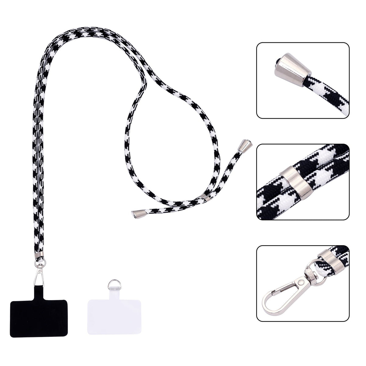 Crossbody Telefoonkoord - Shepard's Check