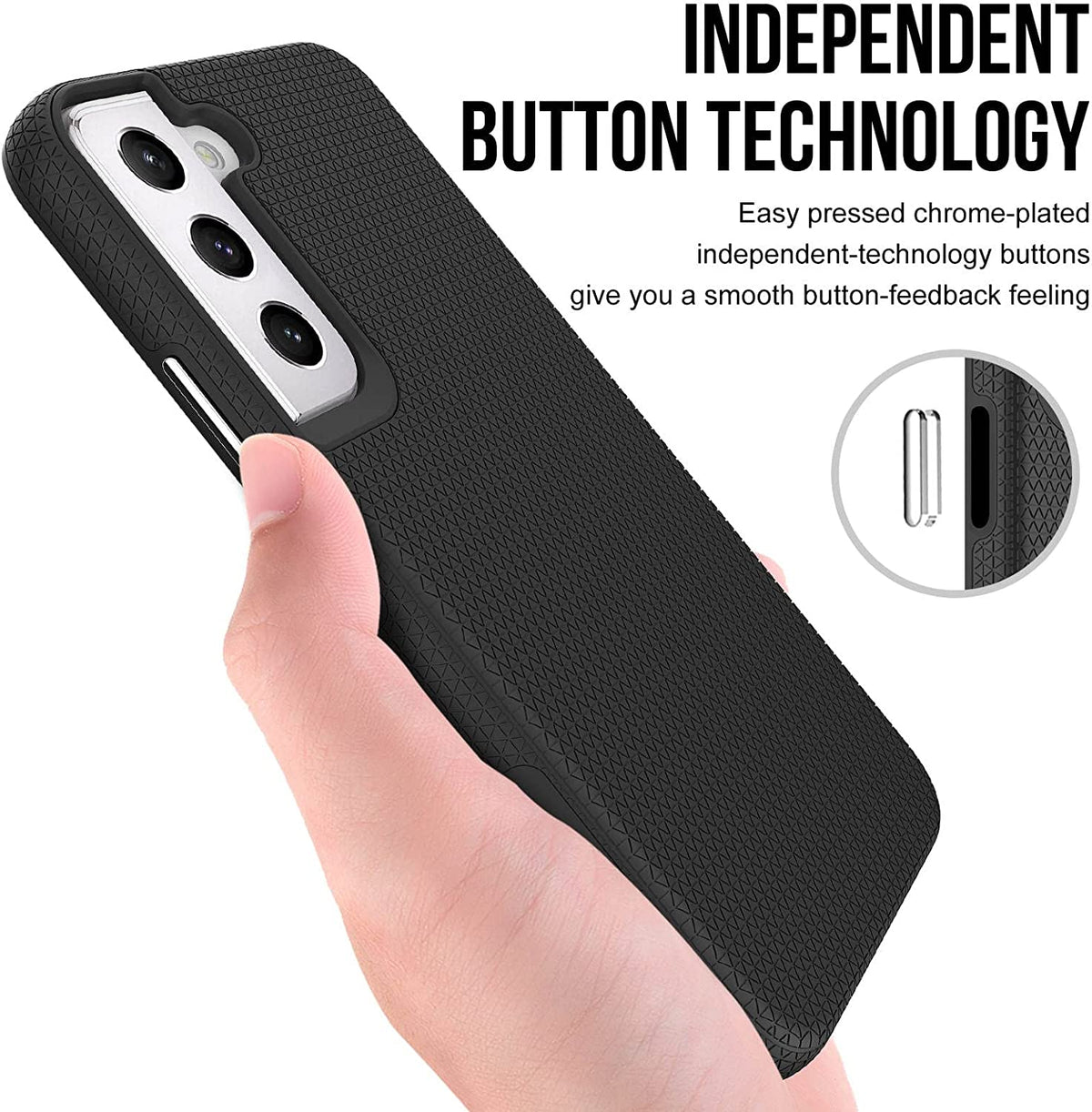 Samsung Galaxy S24 Plus Hoesje - Zwart - Anti Slip Back Cover
