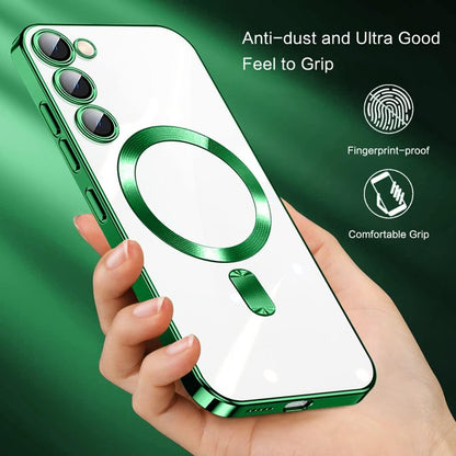 Samsung Galaxy S24 Plus Hoesje - Groen - Siliconen MagSafe Back Cover
