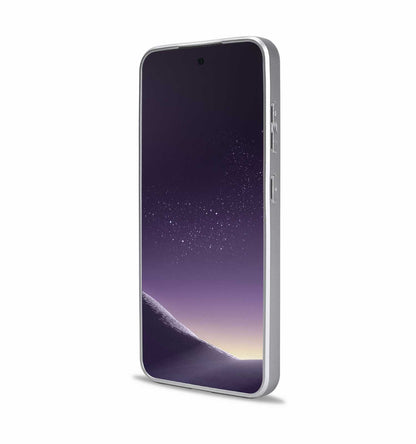Samsung Galaxy S24 Plus Hoesje - Paars - Siliconen Marmer MagSafe Back Cover