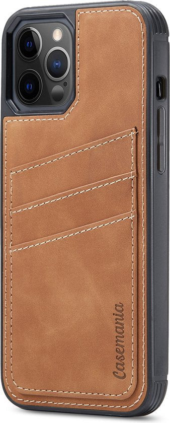 Apple iPhone 13 Pro Max Hülle - Sienna Brown - Backcover mit Kartenfach