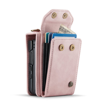Samsung Galaxy Z Flip 7 Hoesje - Pale Pink - Bookcase met Telefoonkoord