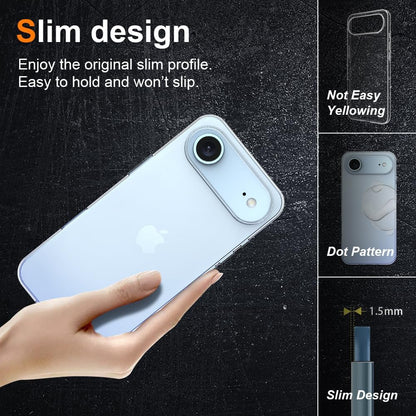 Coque iPhone 17 Air - Transparente - Étui arrière en silicone