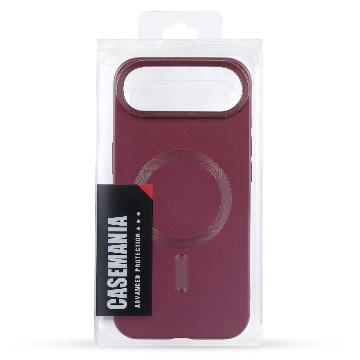 Apple iPhone Air Hoesje - Bordeaux - Matte Siliconen MagSafe Back Cover