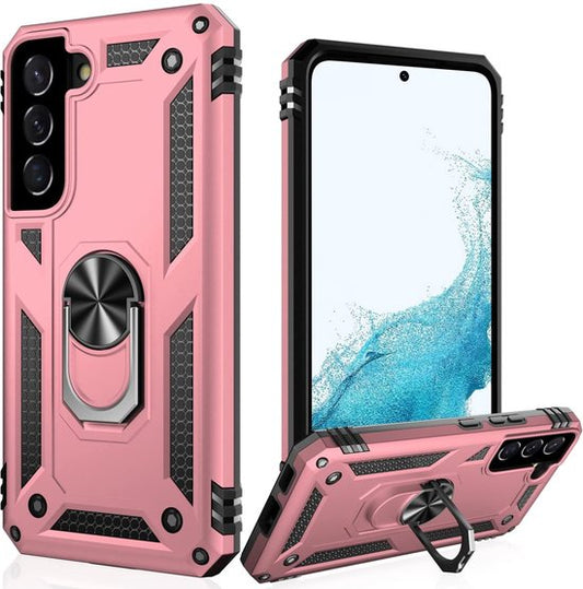 Samsung Galaxy S22 Plus Hülle - Roségold - Armor Ständer Backcover