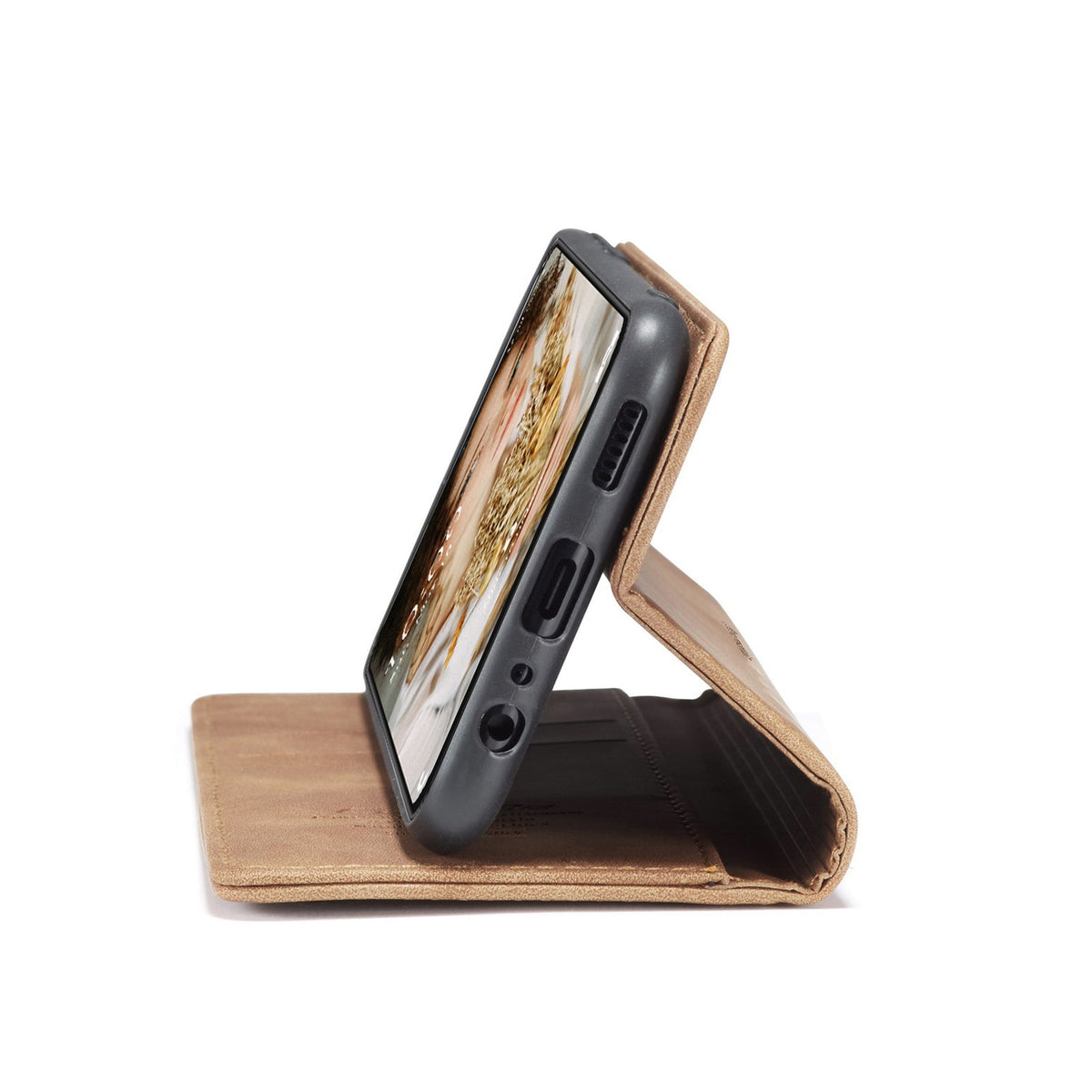Oppo A58 Hoesje - Sienna Brown - Dunne Bookcase