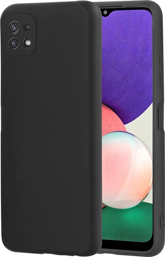 Samsung Galaxy A22 5G Hoesje - Zwart - Siliconen Back Cover