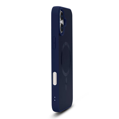 Apple iPhone 16 Plus Hülle - Blau - Carbon-MagSafe-Backcover