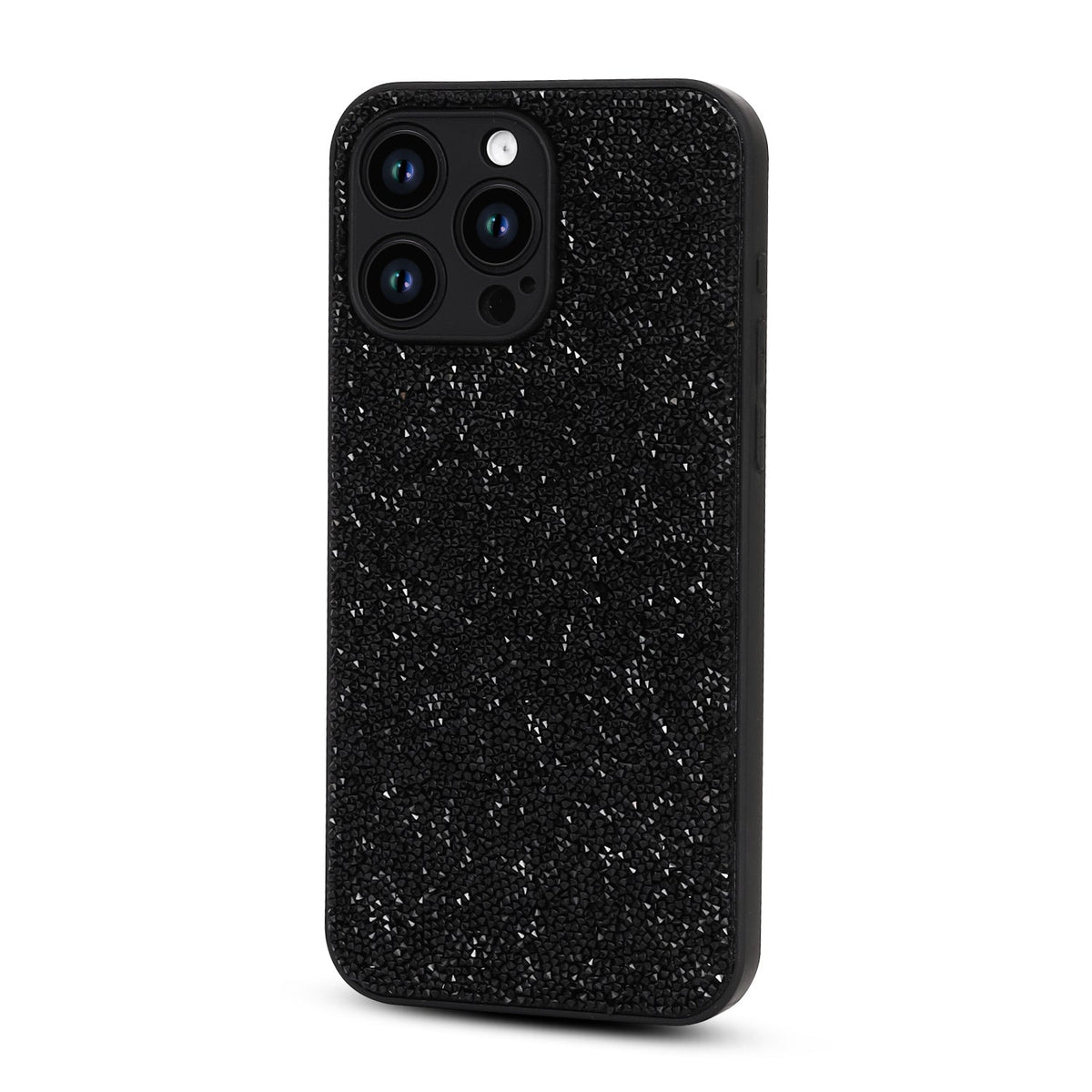 Apple iPhone 15 Pro Max Hoesje - Zwart - Diamant Glitter Back Cover
