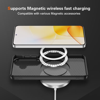 Samsung Galaxy S26 Plus Hoesje - Zwart - Carbon MagSafe Back Cover