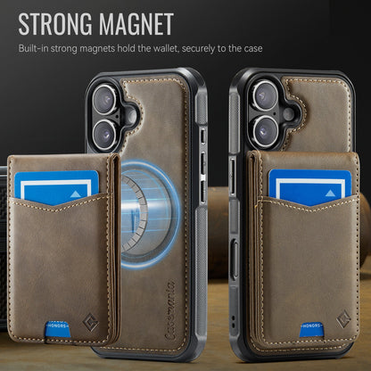 Apple iPhone 17 Case - Mahogany Brown - MagSafe Back Cover with Card Holder