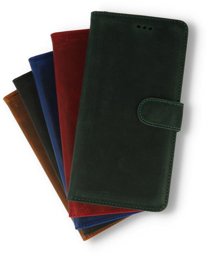 Apple iPhone 13 Pro Max Case - Black - Genuine Leather Wallet Case