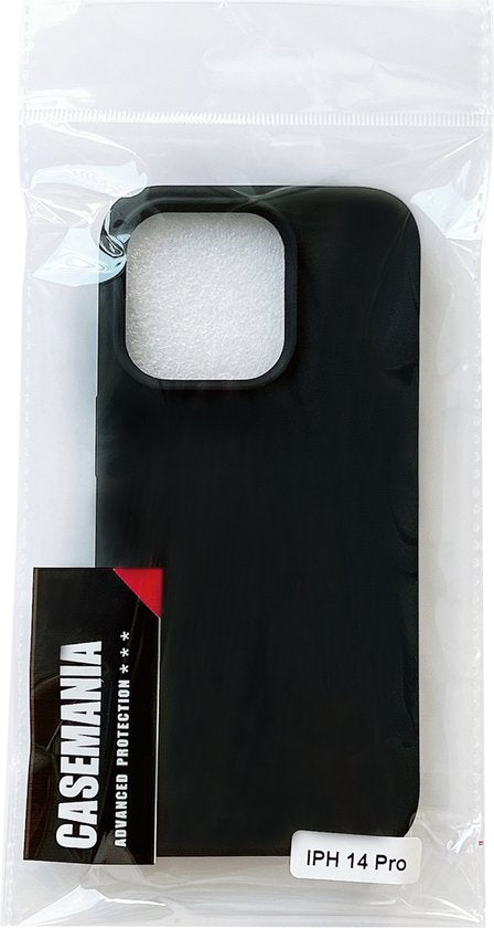Apple iPhone 14 Pro Hoesje - Zwart - Matte Siliconen Back Cover