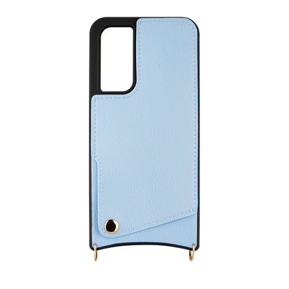 Samsung Galaxy A14 Hoesje - Blauw - Back Cover met Pols Bandje