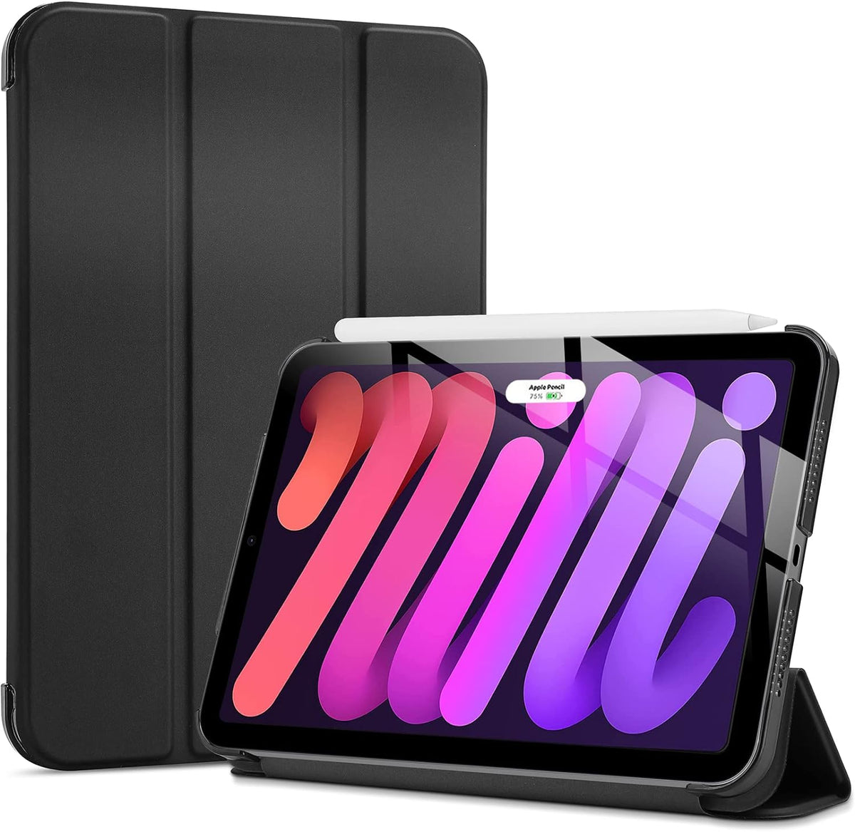 iPad Mini 2024 (8.3 inch) Tablethoes - Zwart - Smart Cover