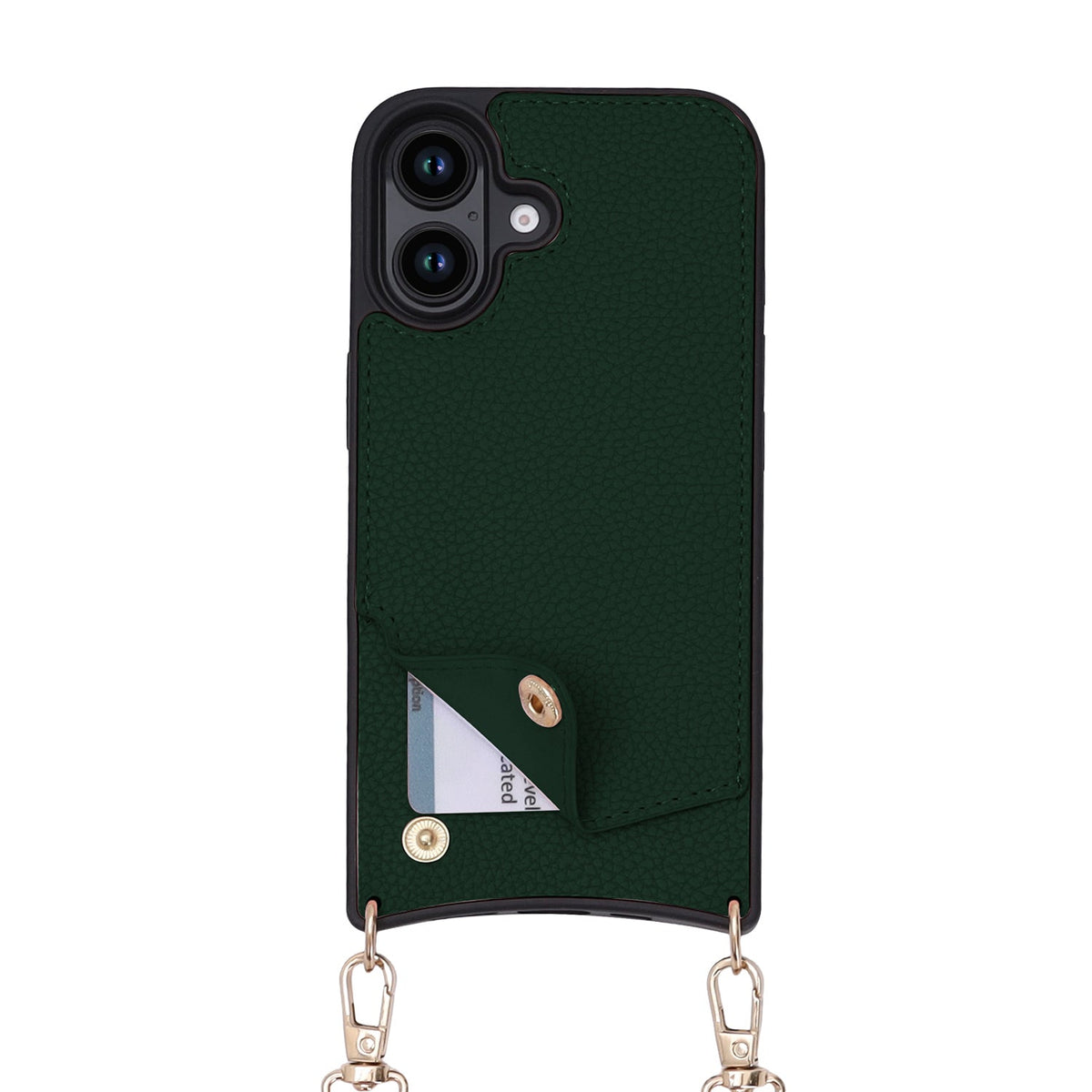 Apple iPhone 16 Plus Case - Green - Back Cover with Wrist Band and Phone Band