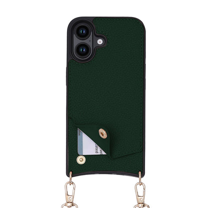 Apple iPhone 16 Plus Case - Green - Back Cover with Wrist Band and Phone Band