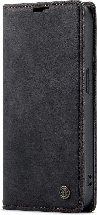Apple iPhone 14 Pro Max Hoesje - Charcoal Gray - Dunne Bookcase