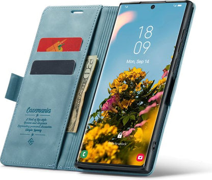 Samsung Galaxy S22 Ultra Hoesje - Aqua Blue - Bookcase