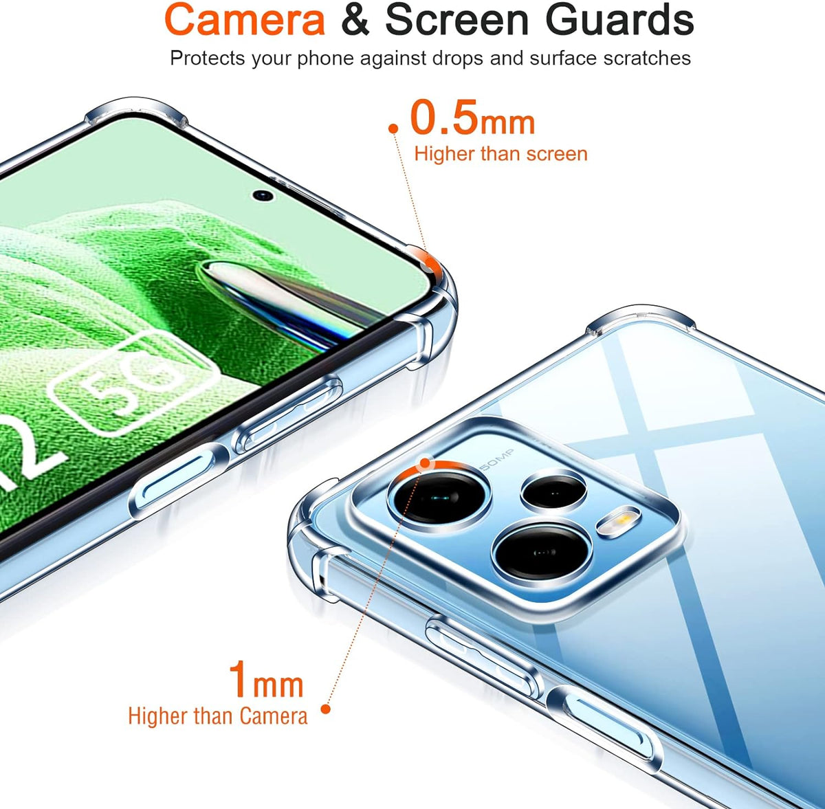 Xiaomi Redmi Note 12 Pro+ Hoesje - Transparant - Anti-Shock Back Cover