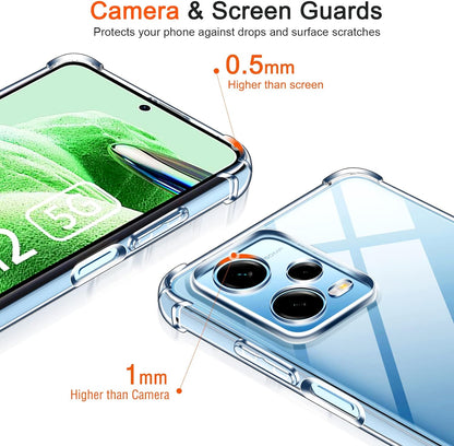 Xiaomi Redmi Note 12 5G Hoesje - Transparant - Anti-Shock Back Cover