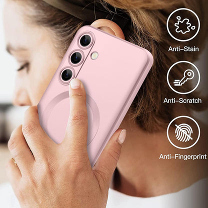 Samsung Galaxy S26 Plus Hoesje - Rosegoud - Matte Siliconen MagSafe Back Cover