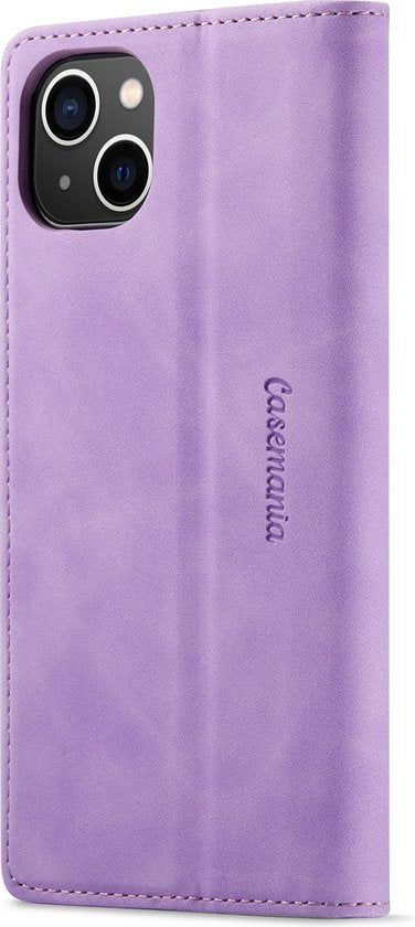 Apple iPhone 14 Plus Hoesje - Bright Lila - Dunne Bookcase