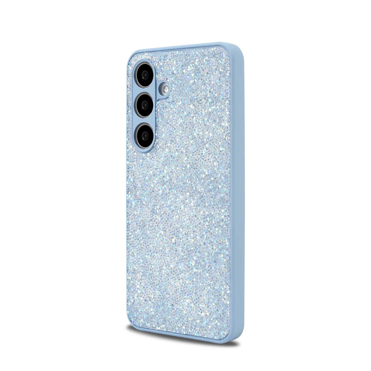 Samsung Galaxy S24 FE Hoesje - Blauw - Diamant Glitter Back Cover