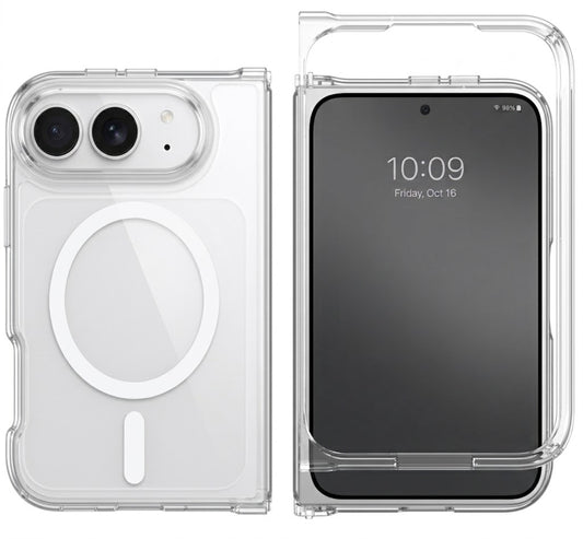 Apple iPhone Duo Hoesje - Transparant - Anti-Shock MagSafe Back Cover