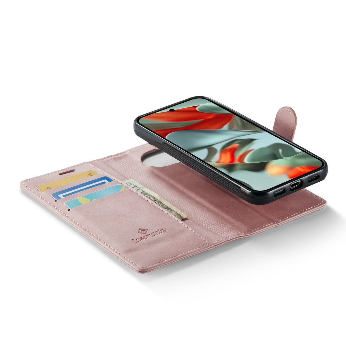 Google Pixel 10 Pro XL Hülle - Pale Pink - Luxuriöses 2-in-1 MagSafe-Bookcase