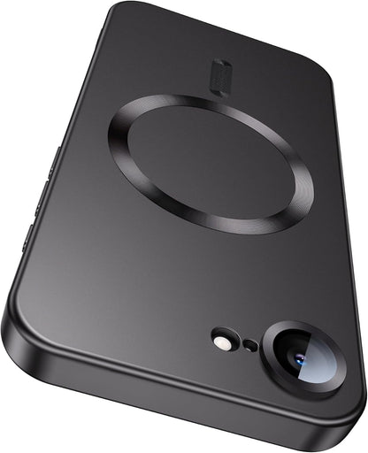 Apple iPhone 16e Case - Black - Matte Silicone MagSafe Back Cover