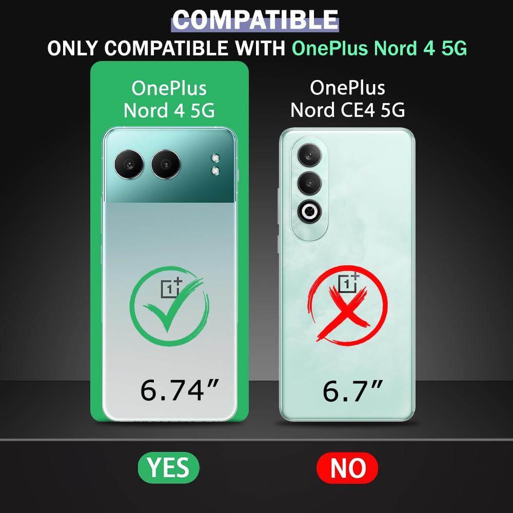 Oneplus nord 4 Hoesje - Transparant - Anti-Shock Back Cover